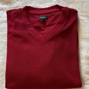Bollé Golf Men's Red V-Neck Sweater